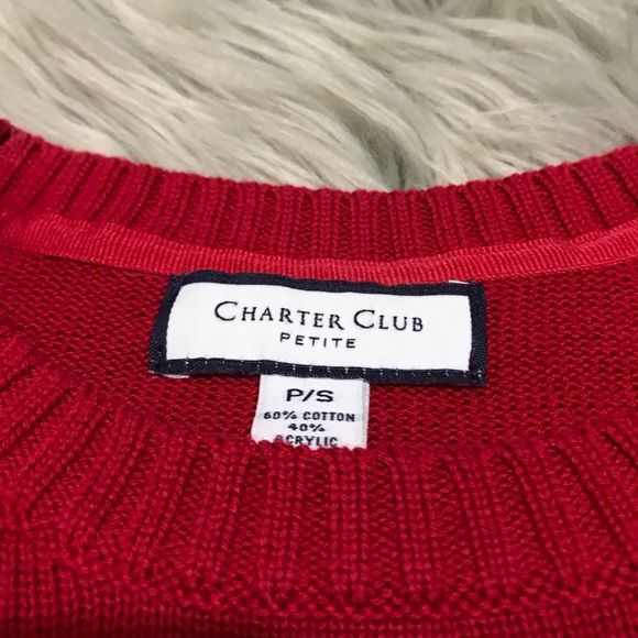 SOLD Charter Club Frenchie Sweater & Wristlet - Picture 4 of 6